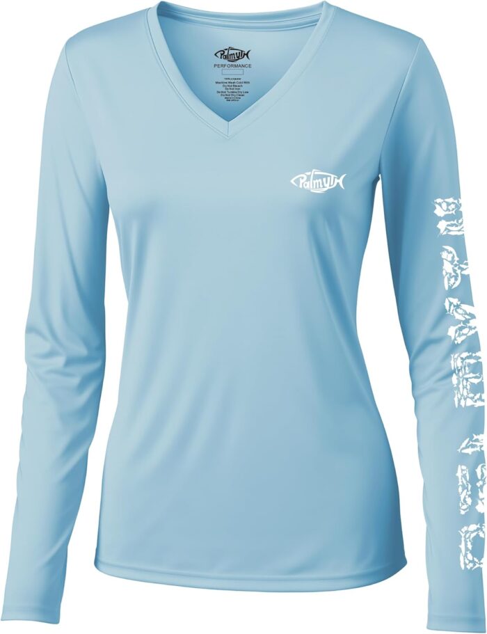 Palmyth Womens UPF 50+ Fishing Shirts Sun Protection Long Sleeve T-Shirt - Image 2
