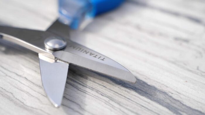 CUDA 5.5" Large Braid Shear | Durable Fishing Braid, Mono & Fluorocarbon Cutter for Saltwater & Freshwater with Dual Serrated Blades & Oversized Non-Slip Comfort Bows - Image 4