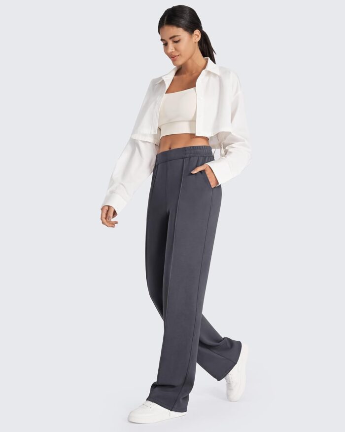 G4Free Smoofit Modal Soft Women Wide Leg Sweatpants with Pockets Yoga Pants Casual Lounge Trousers Petite/Regular/Tall - Image 6