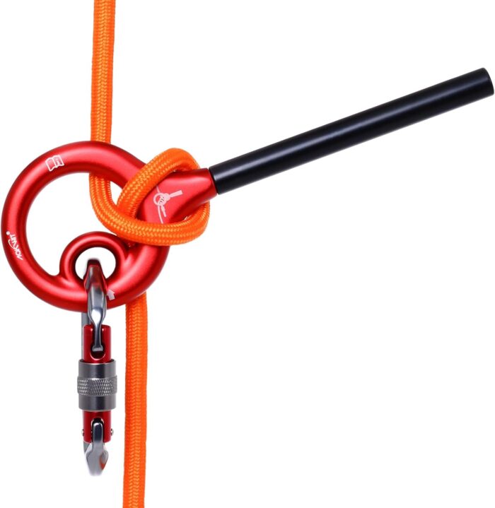 9 Rescue Figure, Upgrade 8 Descender Climbing Gear Downhill Equipment Easy Operation Rigging Plate Aluminum Alloy Rigging Plate for Rock Climbing Belaying and Rappeling Device - Image 9