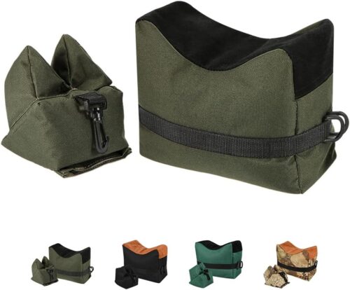 Shooting Rest Bags, Shooting Bags, Rest Front & Rear Support Sandbag Stand Holders with 600 Denier Polyester for Rifle Hunting (Bags Come unfilled)
