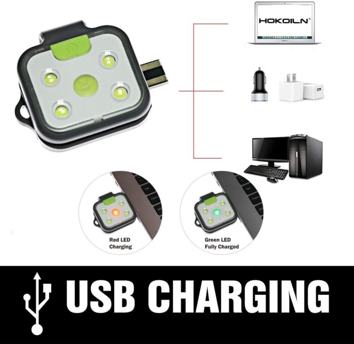 Outdoor Night Running Lights, 2Pack LED Running Lights for Runners with Rechargeable Battery for Camping, Hiking, Running, Jogging, Outdoor Adventure - Image 3