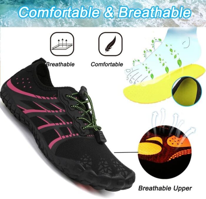 LIZRHA Water Shoes for Men and Women Quick Dry Aqua Swim Barefoot Shoes for Outdoor Fishing Beach Pool Boat Surfing Walking Water Park and Yoqa Activities - Image 3