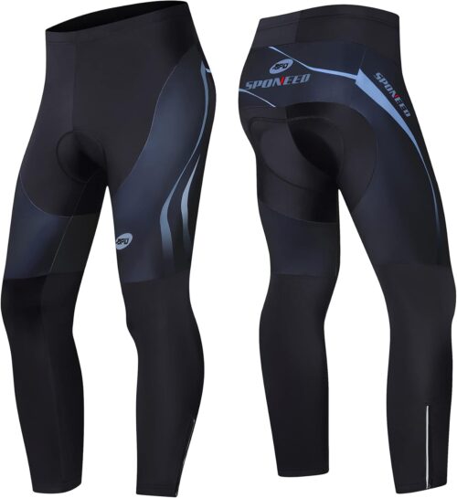 sponeed Men's Bicycle Pants 4D Padded Road Cycling Tights Leggings Outdoor Cyclist Riding Bike Wear