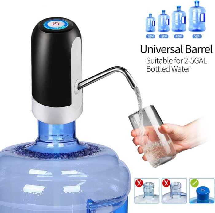Water Bottle Pump 5 Gallon USB Charging Automatic Drinking Portable Electric Water Dispenser/Switch - Image 5