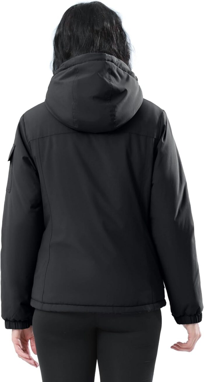 CAMEL CROWN Women's Waterproof Ski Jacket Warm Winter Snow Coat Hiking Windbreaker Hooded Outdoor Snowboarding Jacket - Image 7