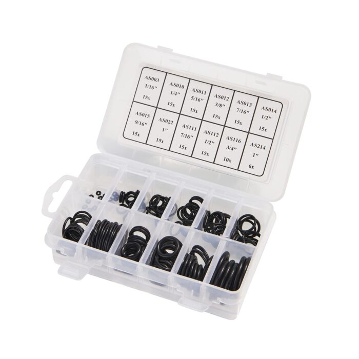 BUSY-CORNER 166 Pieces Scuba O-Ring Kit Scuba Diving Rubber Orings, for Dive Hoses Ring Diving Dive Gear Equipment Scuba Tanks NBR90 - Image 6