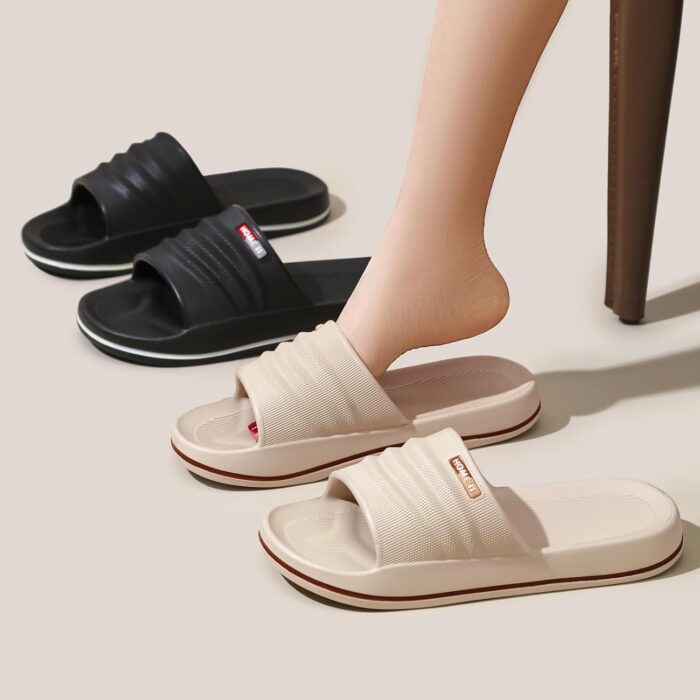 Mens Bathroom Slides Comfort Shower Slippers Indoor Home Beach Non Slip Sandals - Image 5
