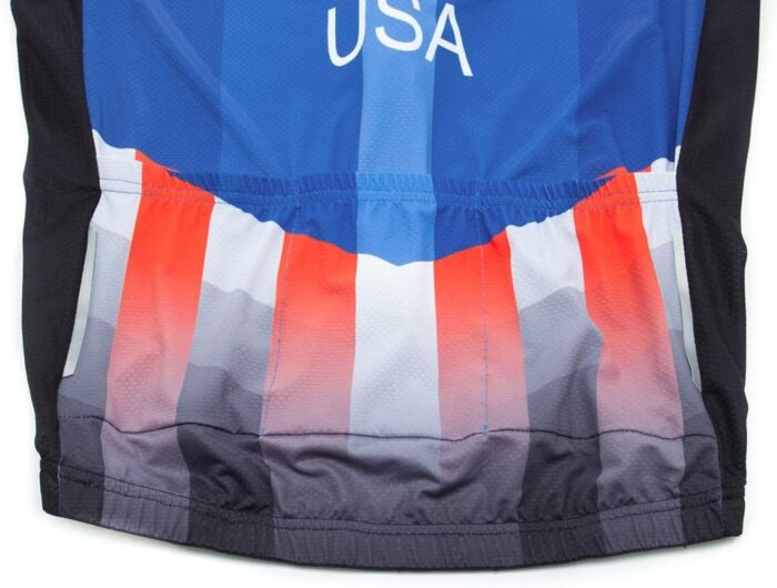 USA Cycling Jersey Men Short Sleeve Bike Biking Shirts American Flag Road Bicycle Clothing Full Zip with Pockets - Image 8