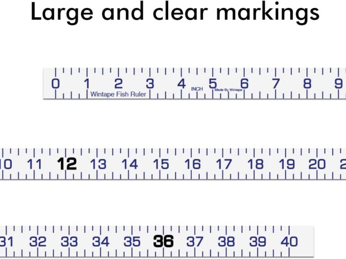 Adhesive Fish Ruler - 40 Inch Measuring Tape for Fishing Boat, Kayak, Cooler, Workbench - Waterproof Sticker - Image 3