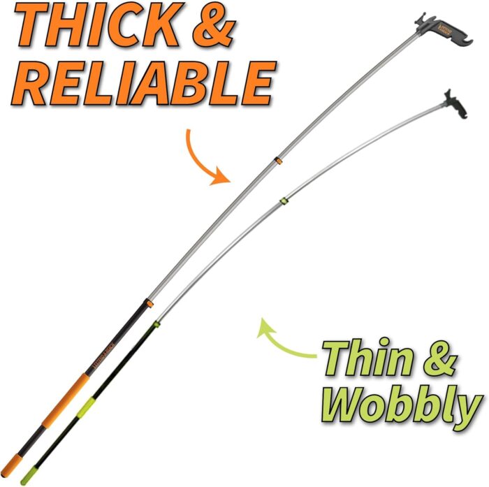 Boat Hook for Docking with Telescoping Extension Pole // Durable, Floating, Lightweight and Sturdy Telescoping Boat Hook Pole // the Ultimate Boat Pole for Docking, Push-Pull and Boating - Image 2