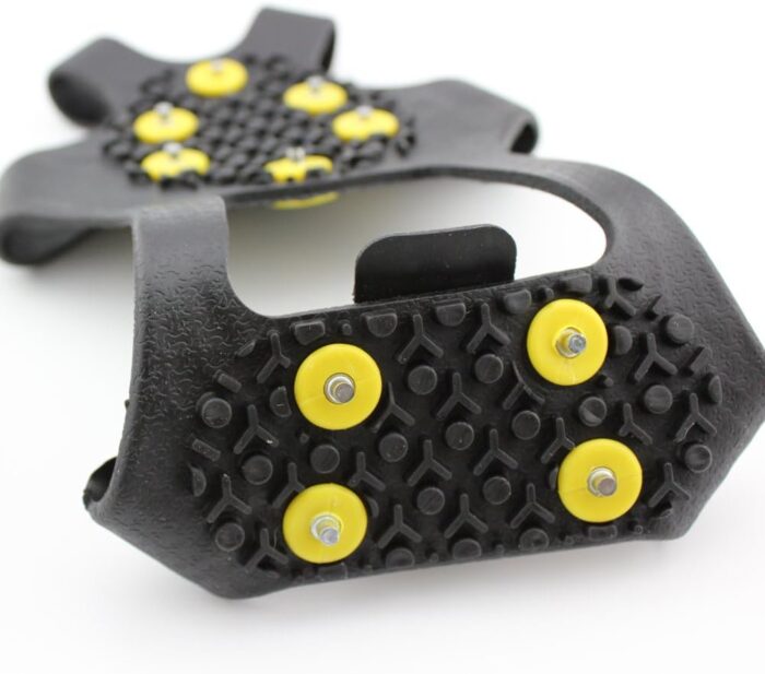 Ice Cleats Grippers for Shoes and Boots 24 Teeth Crampons 10 Teeth Tiny Spikes Ice Cleats for Walk on Ice Snow and Freezing Mud - Image 4