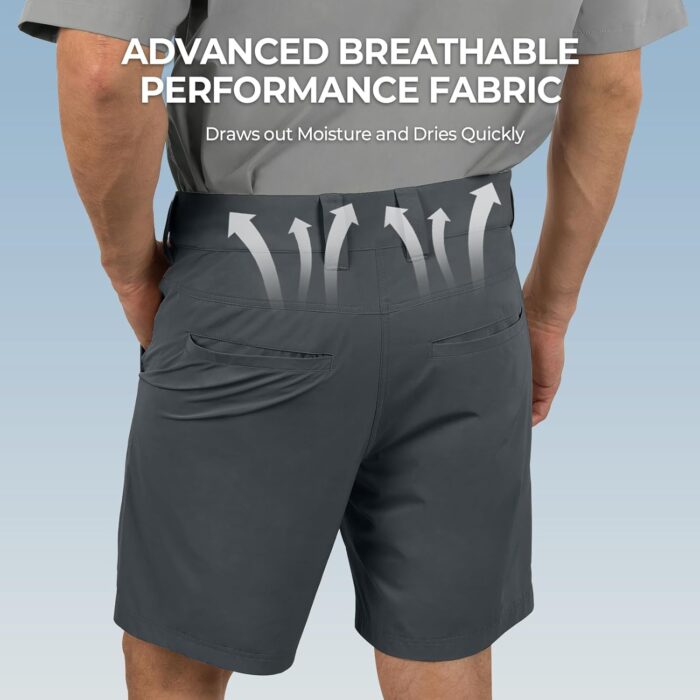 KastKing Cool Caster Men's Fishing Shorts, UPF 50+ Hiking Shorts, 10.5” and 7.5” Available, Water Repellent, 4-Way Stretch - Image 3