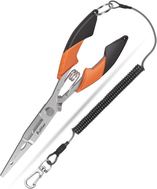 Fishing Gear,Hook Remover Fishing Pliers,Stainless Steel Fishing Tools,Multitool for Saltwater Freshwater