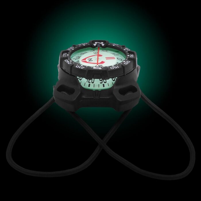 Bungee Mount Compass - Glow in the Dark, Waterproof Dive Compass for Scuba, Kayak - Diving Accessories - Image 2