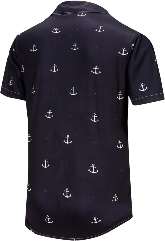KYKU Funky Hawaiian Shirt for Men Palm Beach Shirts Tropical Vacation Clothes - Image 4