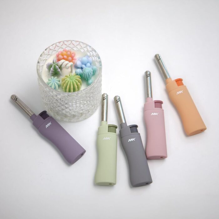MK Candle Lighter, Butane Refillable Wind-Resistant Flame, 5-Pack for BBQ, Camping, Outdoor Use (Pastel-5pc) - Image 8