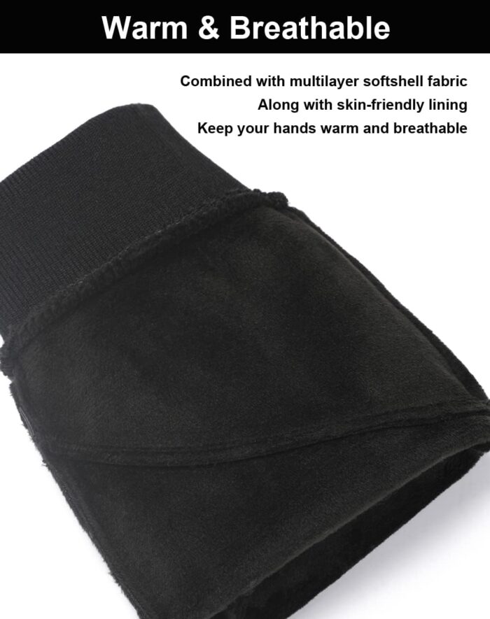 Winter Gloves for Men & Women - Touch Screen, Warm & Waterproof, Running, Cycling & Driving Gloves - Image 6