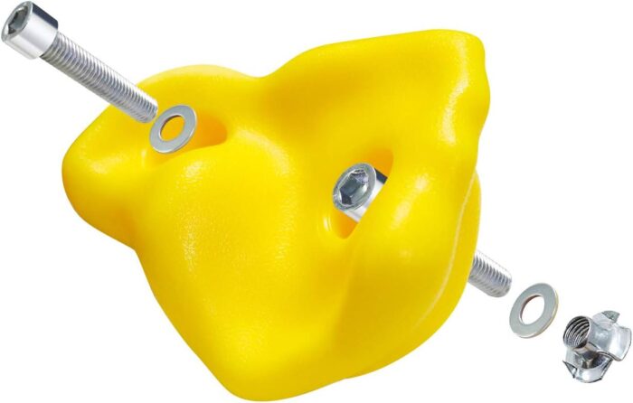 Rainbow Craft DIY Monkey Rock Climbing Holds for Kids - Wall Climbing Rocks of 20pc Rock Wall Holds, 2pc Handles & 1pc 8ft Knotted Climbing Rope - Kids Rock Climbing Holds Rock Wall Climbing Kit - Image 5