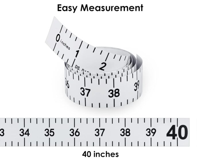 DS. DISTINCTIVE STYLE Fish Ruler Sticker 40-Inch Waterproof Adhesive Ruler Tape Fish Measuring Tape for Kayak, Boat, and Workbench - Image 2