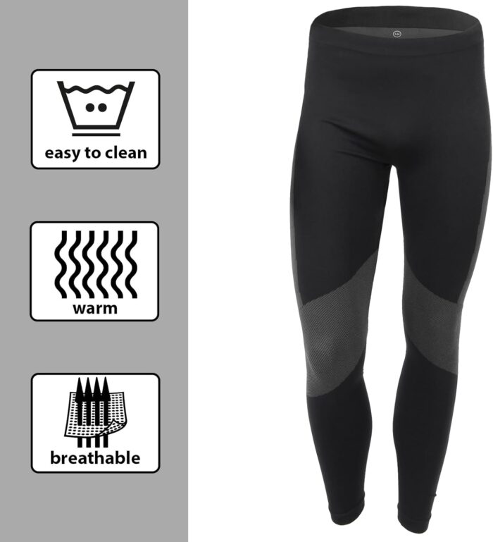 Functional Wear Thermal Underwear Men Breathable Quick Drying Warm Base Layer Mens Cold Weather Set Long Johns - Image 4