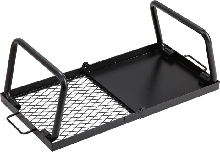 VEVOR Folding Campfire Grill, Heavy Duty Steel Mesh Grate, 22.4" Portable Camping Grates Over Fire Pit, Camp Fire Cooking Equipment with Legs Carrying Bag, Grilling Rack for Outdoor Open Flame Cooking - Image 12