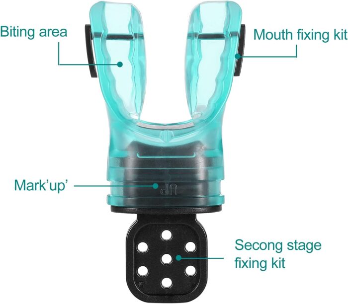 Moldable Scuba Diving Mouthpiece, TPE Snorkel Mouthpiece Regulator Replacement, Fits Scuba Equipment Standard Regulators Scuba Diving Accessories, Shapable Customized Mouthpiece Bite - Image 7
