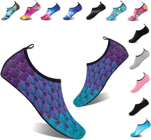 YALOX Water Shoes Women's Men's Outdoor Beach Swimming Aqua Socks Quick-Dry Barefoot Shoes Surfing Yoga Pool Exercise