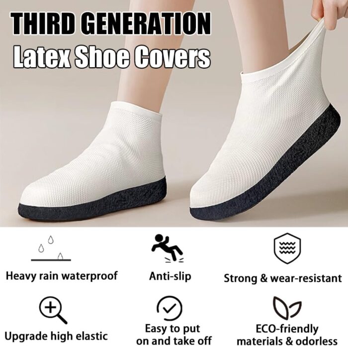 Waterproof Shoe Covers Upgraded,Rain Shoe Covers Reusable Silicone Non Slip Shoe Covers for Outdoor,Rain Shoe Covers for Women and Men - Image 2