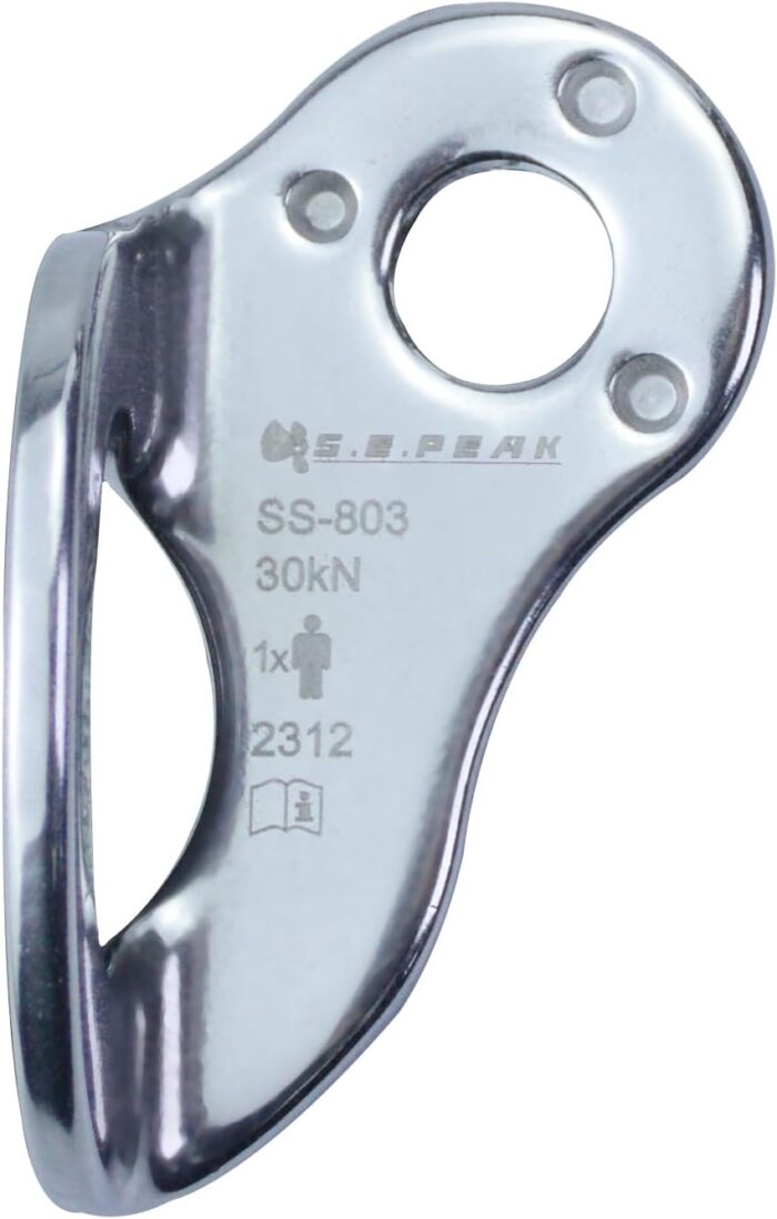 30KN Climbing Bolt Hanger, Stainless Steel Climbing Anchor Bolt, Rock Climbing Anchor for 10 mm / 3/8" Bolt, for Climbing Rappelling Rescue Hammock Installation - Image 2