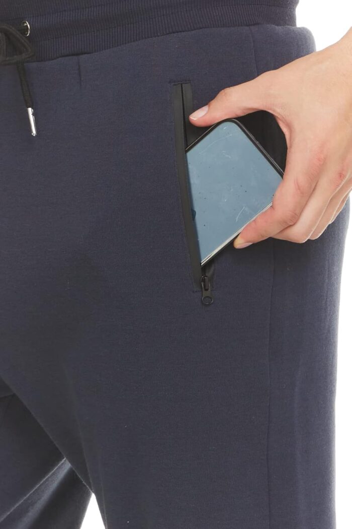PURE CHAMP Mens 3 Pack Fleece Active Athletic Workout Jogger Sweatpants for Men with Zipper Pocket and Drawstring Size S-3XL - Image 5