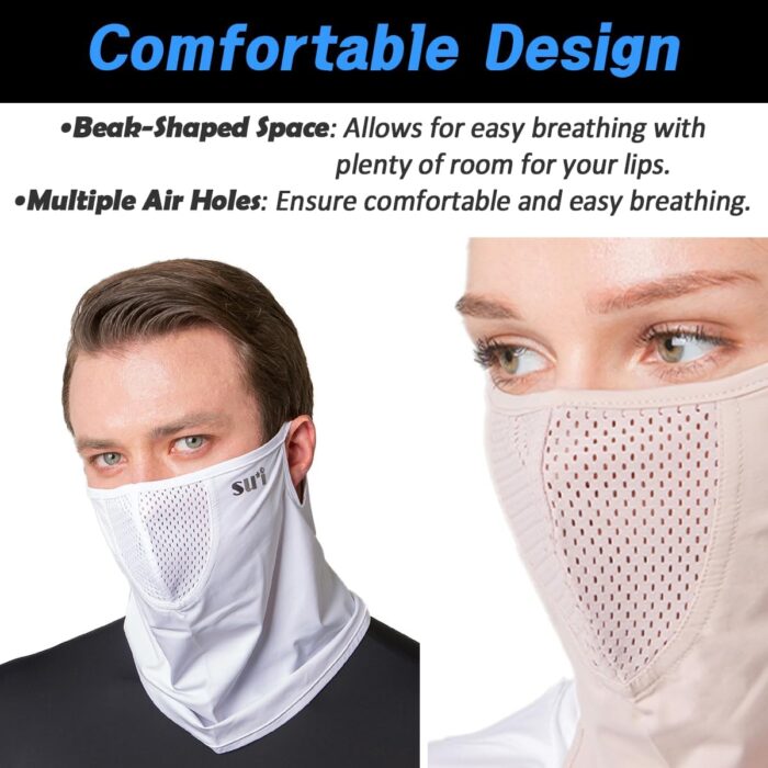 KOREA (Type E) UV Sun Protection Balaclava Half Face Mask - For Golf, Hiking, Running, Cycling & Outdoor Sports - Image 5