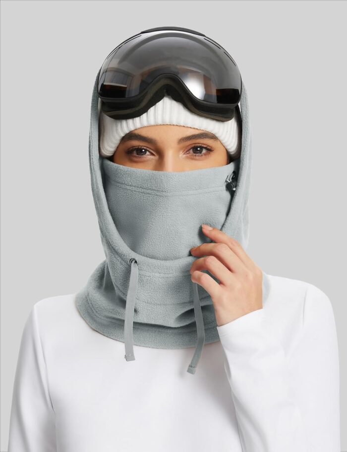 baleaf Fleece Balaclava Face Mask,Thermal Ski Mask for Men and Women,Winter Hats Face Cover Hood Cold Weather Gear. (2 Size) - Image 6