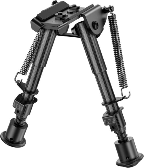 CVLIFE Bipod 6-9 Inch Lightweight Rifle Bipod for M-Rail Attach Directly for Hunting and Shooting