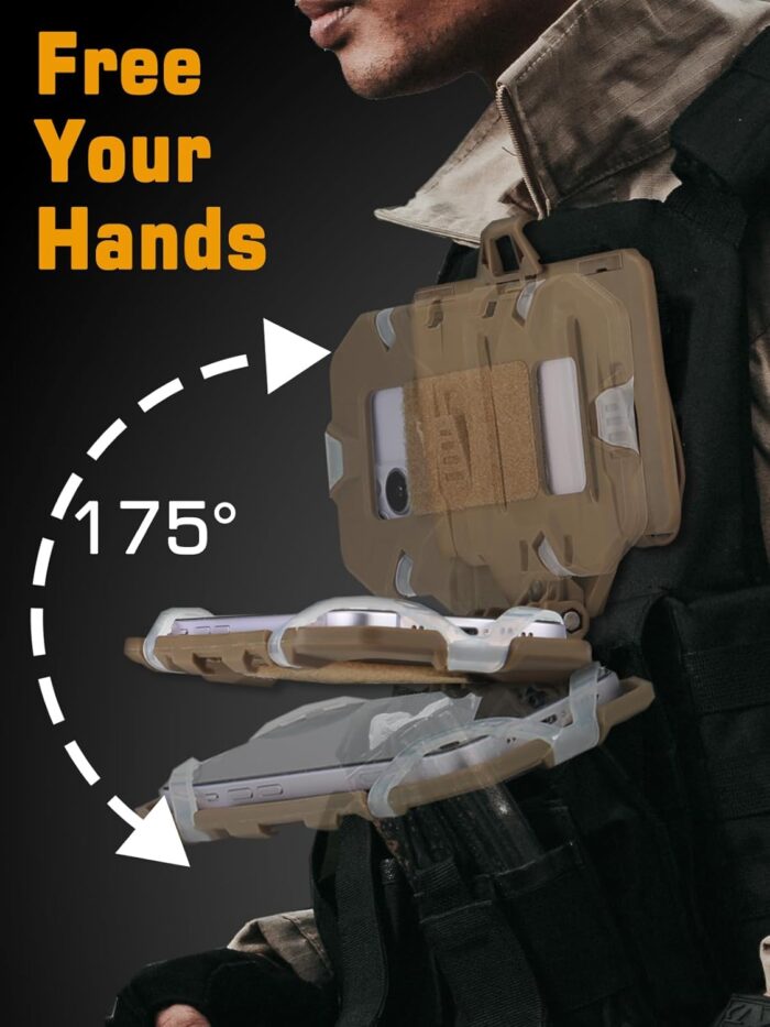 Tactical Gear Plate Carrier Vest Accessories Phone Chest Mount Holder for Screen Size 4.7"-6.7" - Image 4