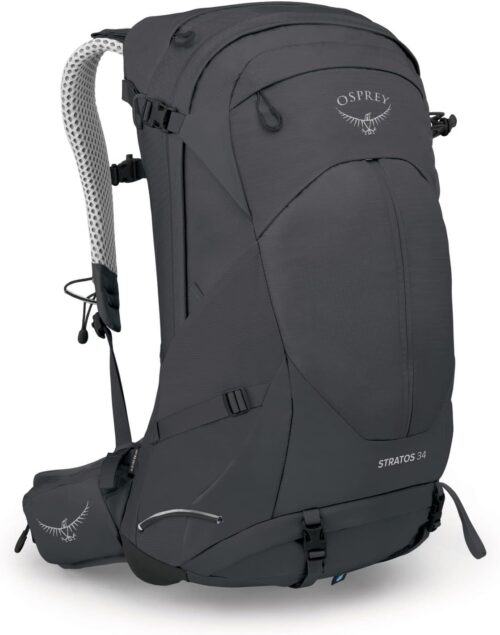 Osprey Stratos 34L Men's Hiking Backpack, Tunnel Vision Grey