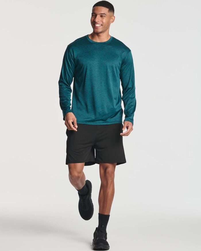 Real Essentials 4 Pack: Men's Dry-Fit UV Moisture Wicking UPF 50+ SPF Sun Protective Fishing Hiking Active Long Sleeve Shirt - Image 5