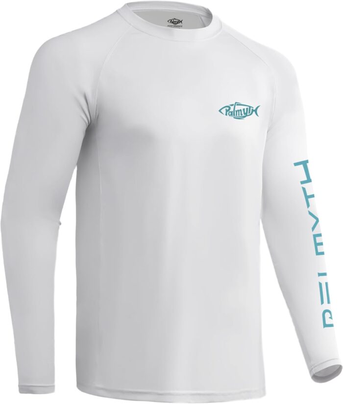 Palmyth Fishing Shirts for Men Long Sleeve UPF 50+ T Shirt Sun Protection Tee - Image 2