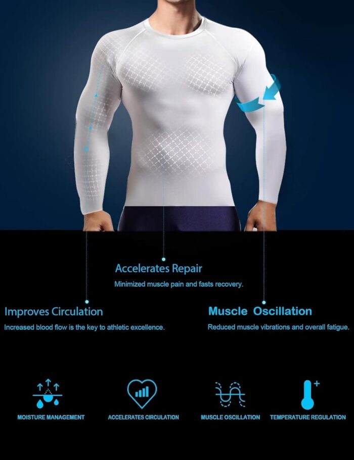 4/5 Pack Workout Compression Shirts Men Long/Short Sleeve Rash Guard Athletic Undershirt Gear T Shirt for Sports - Image 2