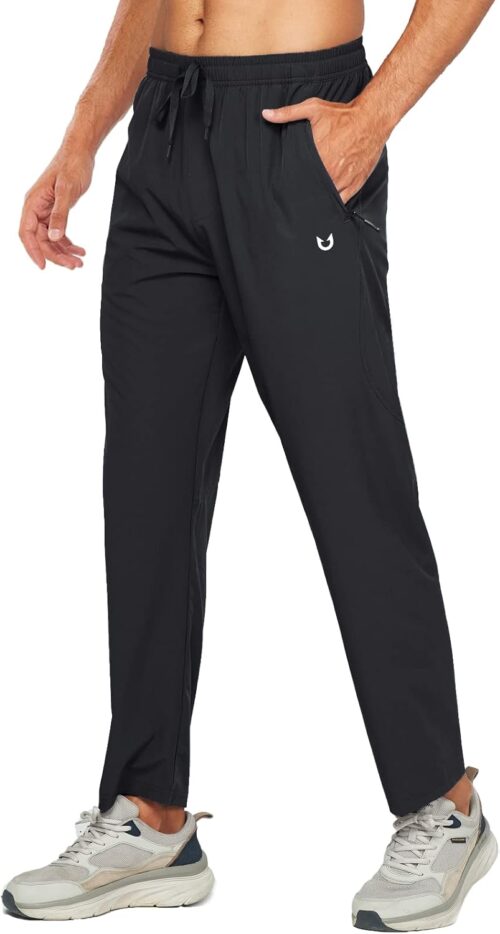 NORTHYARD Men's Fleece Lined Pants Athletic Workout Running Joggers Winter Warm Wind Sweatpants for Active Gym Track Jogging
