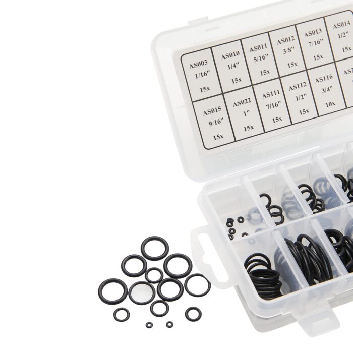 BUSY-CORNER 166 Pieces Scuba O-Ring Kit Scuba Diving Rubber Orings, for Dive Hoses Ring Diving Dive Gear Equipment Scuba Tanks NBR90 - Image 5