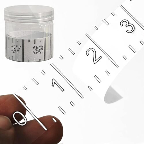 38" Boat Ruler Fish Measuring Sticker - Transparent Waterproof Decal Tape Measure - Clear Discreet Adhesive for Boat, Kayak, Net, Gaff, Table - 38 in Fish Rulers
