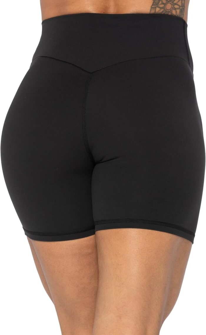 Sunzel No Front Seam High Waist Biker Shorts for Women, Squat Proof Yoga Workout Gym Bike Shorts - Image 4