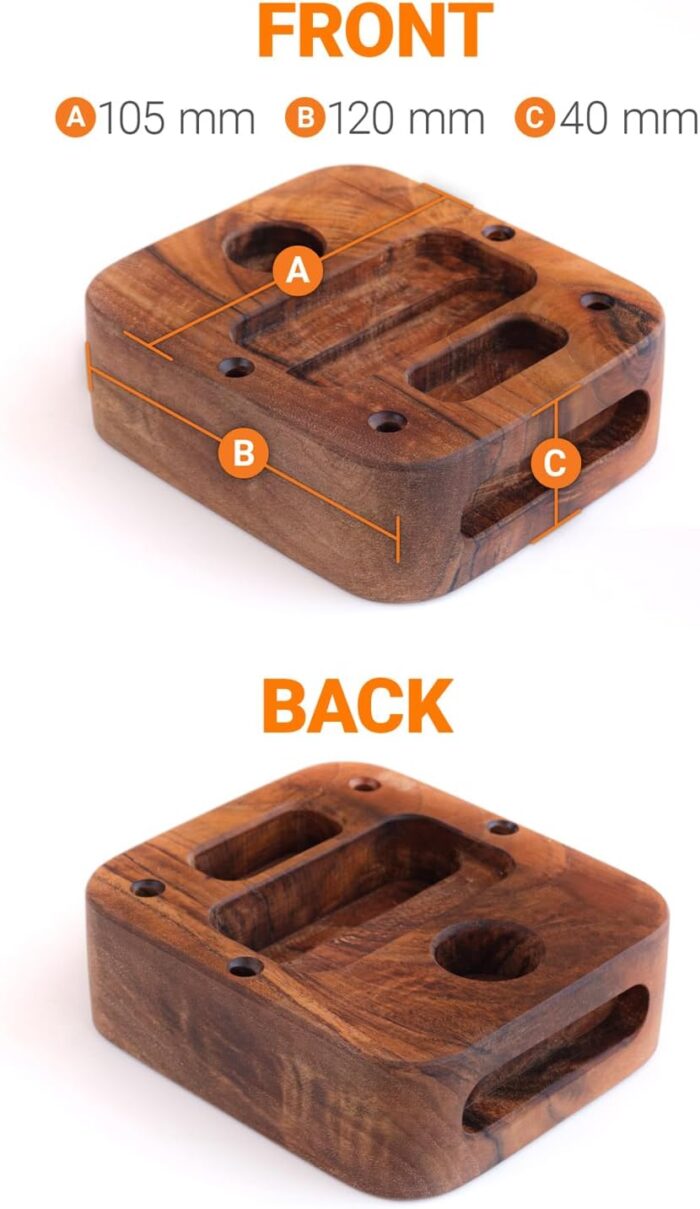 Portable Hangboard for Rock Climbing Holds,Fingerboard Trainer for Hand Grip Strengthener,Pinch Block Grip,Home Gym Fitness Workout Equipment -Hard Wood - Image 4