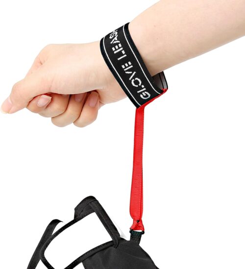 Sport Glove Safety Strap - Ski Gloves Elastic Wrist Leash Handcuffs,Perfect Mountaineering & Ski Accessories for Hanging Glove