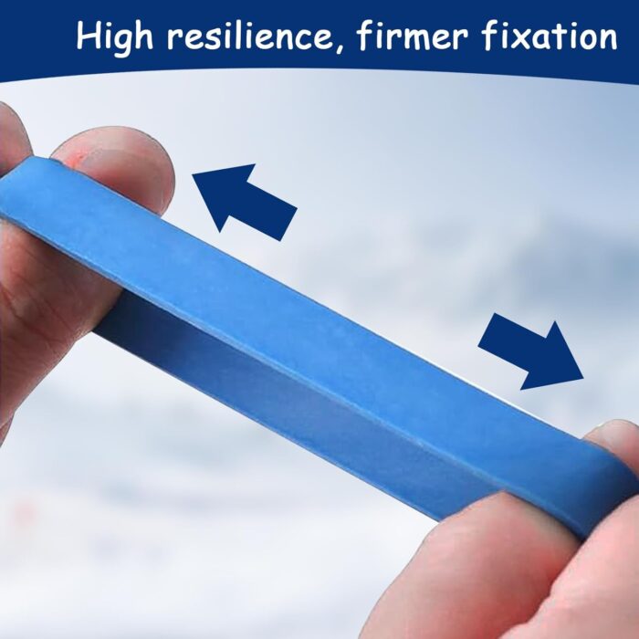 16 Pack SIK Rubber Bands 3 Inch Blue Ski Binding Brake Retainer Bands for Winter Ski Sports Accessories - Image 4