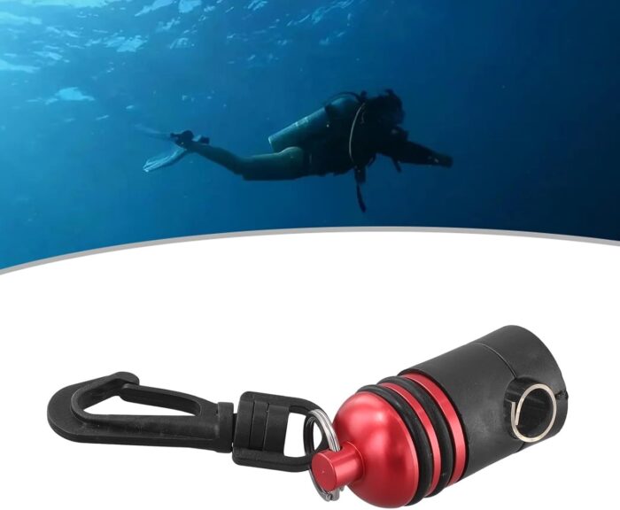 Diving Regulator Hose Holder, Magnetic Octopus Clip, Adjustable Quick Release Aluminum Attachment, Adjustable Scuba Regulator Hose Holder Octopus Clip Diving Equipment For Gauges Accessories(Red) - Image 3