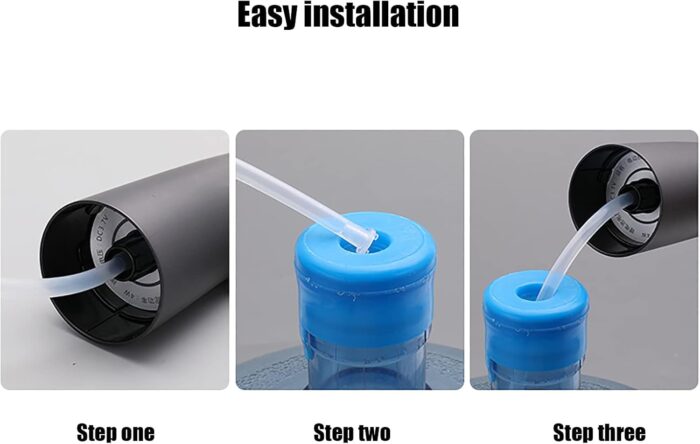 GOLDEN DEER Water Dispenser for 5 Gallon Bottle, Portable Water Cooler Dispenser,Universal Water Dispenser for 2.5、3 and 5 Gallon Bottles USB Charging Water Pump - Image 6
