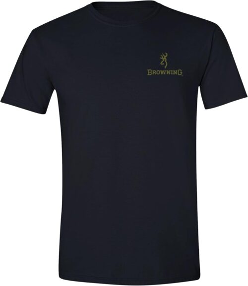 Browning Men's Buckmark T-Shirt, Hunting & Outdoors Short Sleeve Graphic Tees