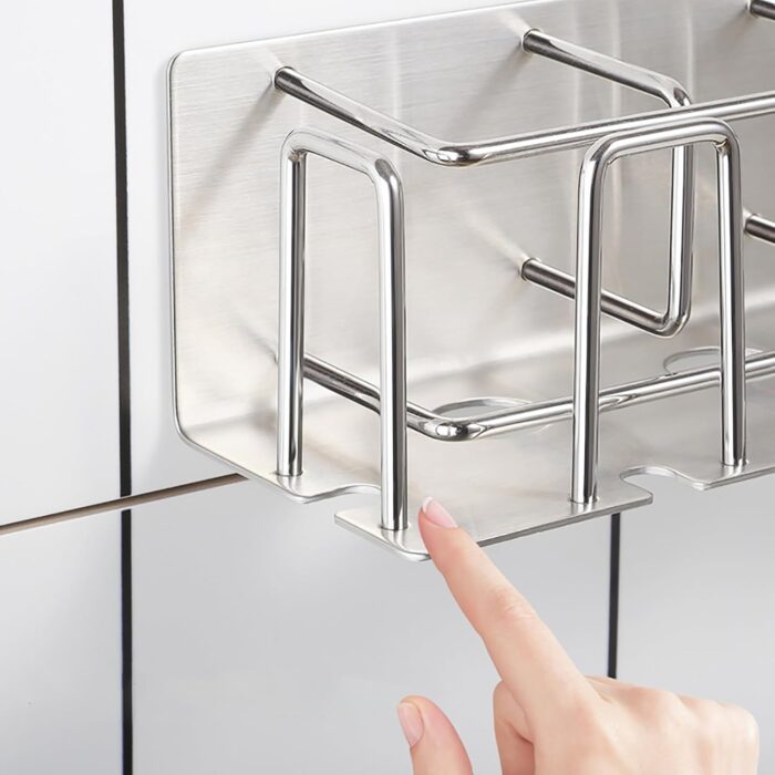 HANZE Toothbrush and Toothpaste Holder Wall Mounted – Space-Saving Bathroom Organizer - Image 4